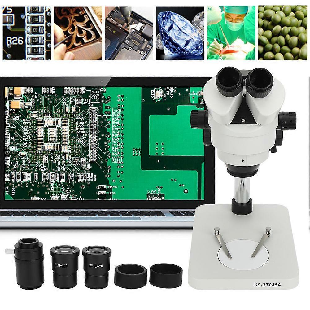 Trinocular Stereoscopic Electron Microscope Adjustable Magnification Laboratory Observation Tool