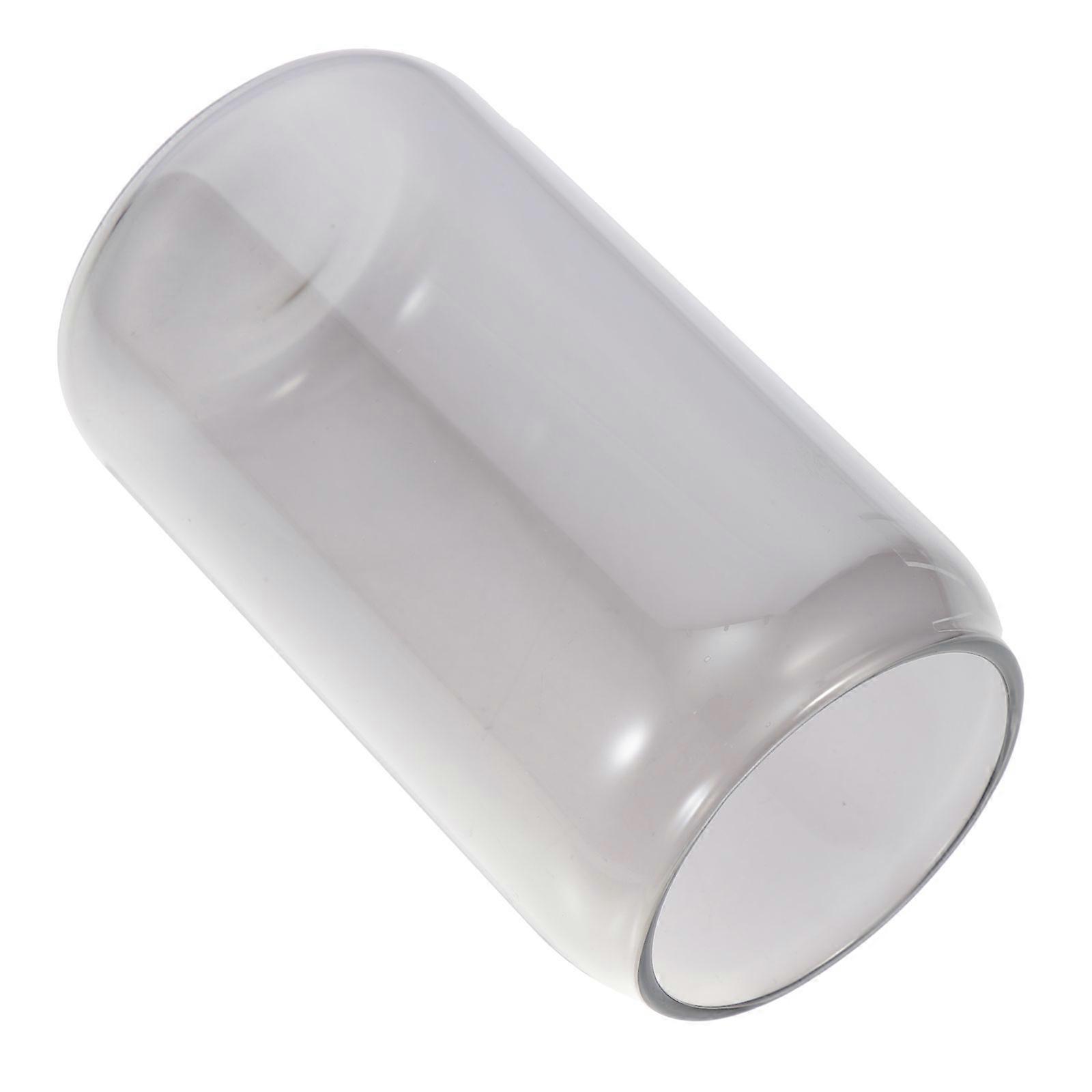 كوب زجاجي مقاوم للحرارة فنجان شاي قهوة مكتب منزلي مطعم تخزين مشروبات زجاجية رمادية 1 عبوة