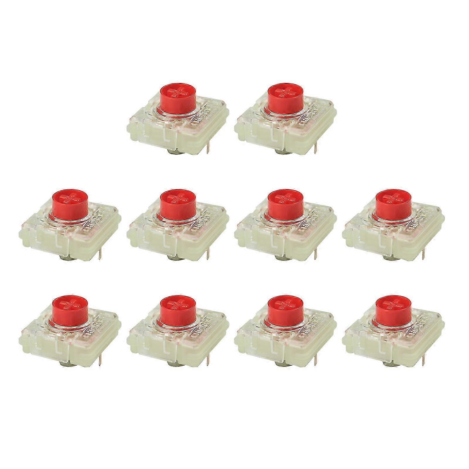 Cherry MX Red switches for mechanical keyboard - 10Pcs low-profile set