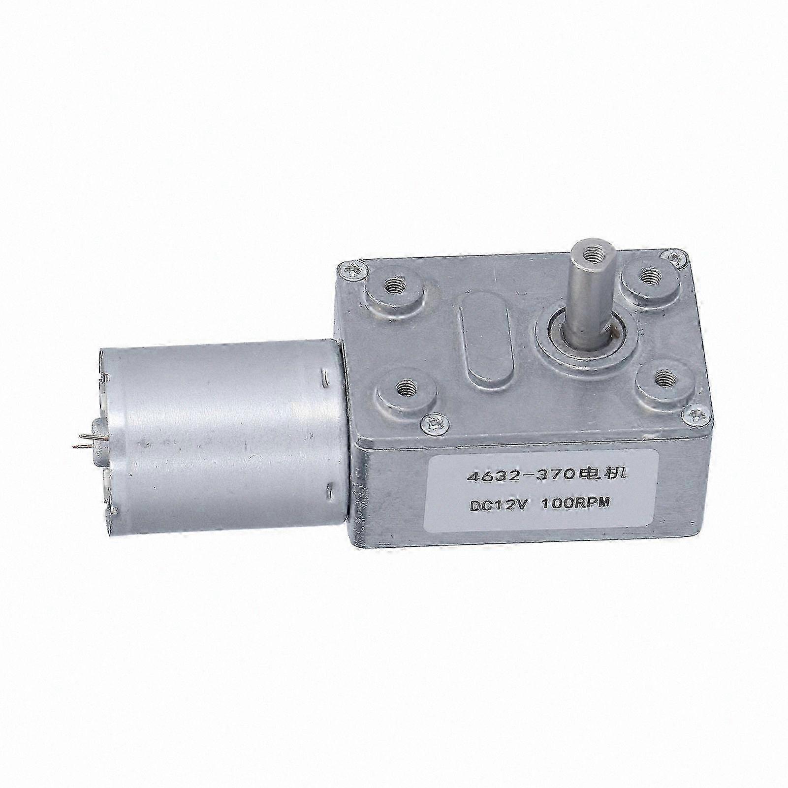 12V DC Worm Gear Motor with 100RPM and Reducer Self-Locking Function