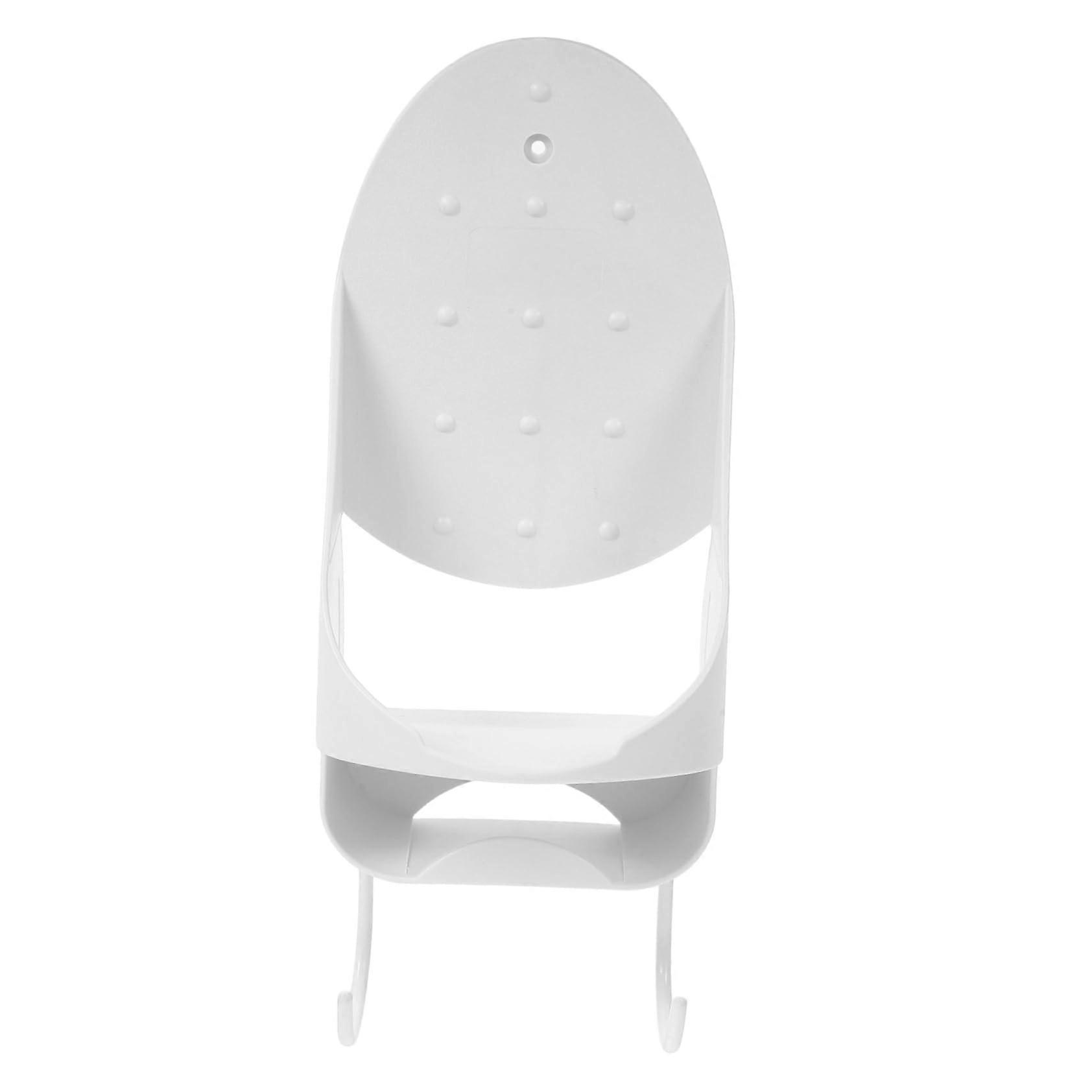 Ironing Board Holder Wall Mount Sturdy Ironing Board Hanger Modern White Space-Saving Design for Laundry Rooms