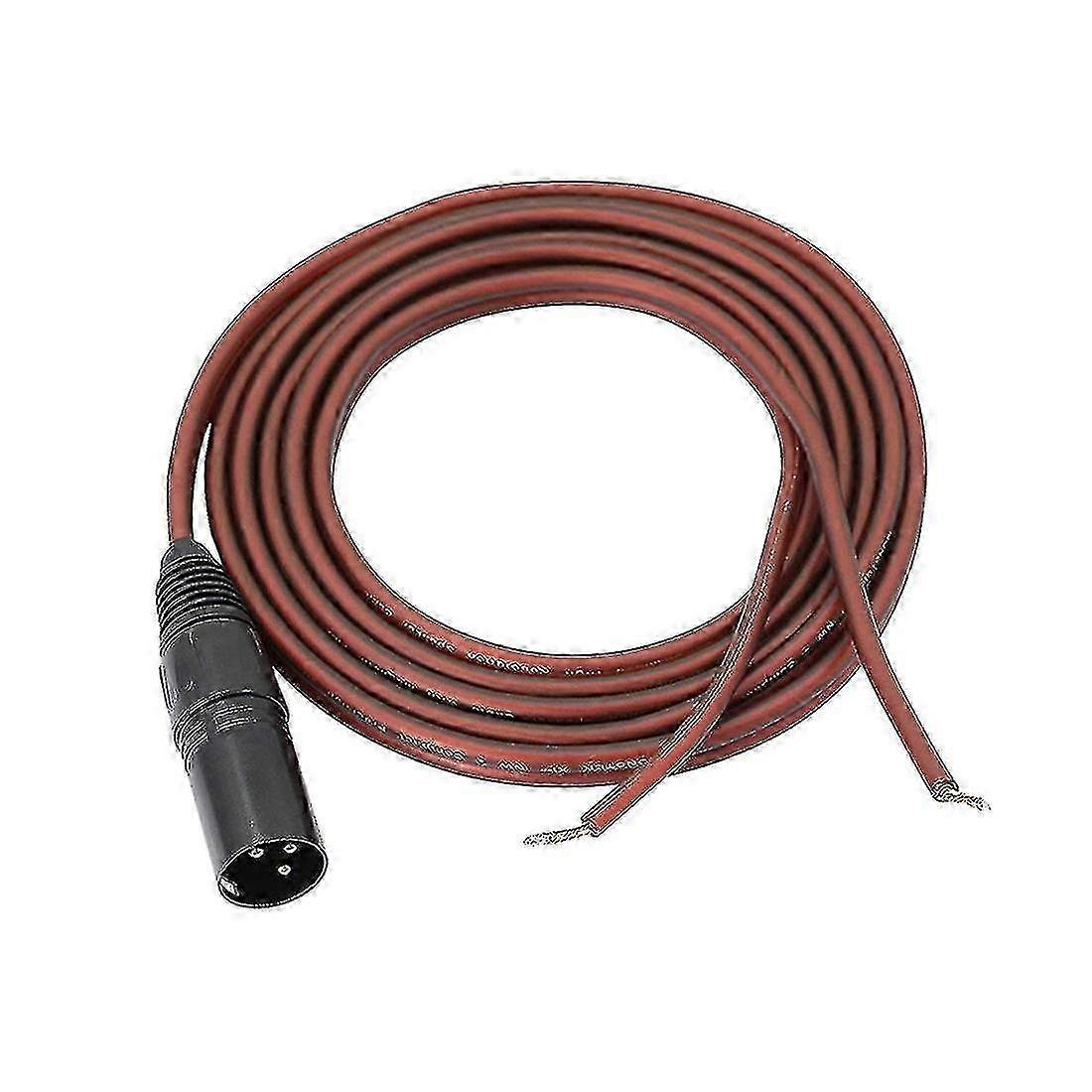 Xlr Speaker Wire, Speaker Bare Cable To Xlr Plug, Gold Plated Xlr 3...