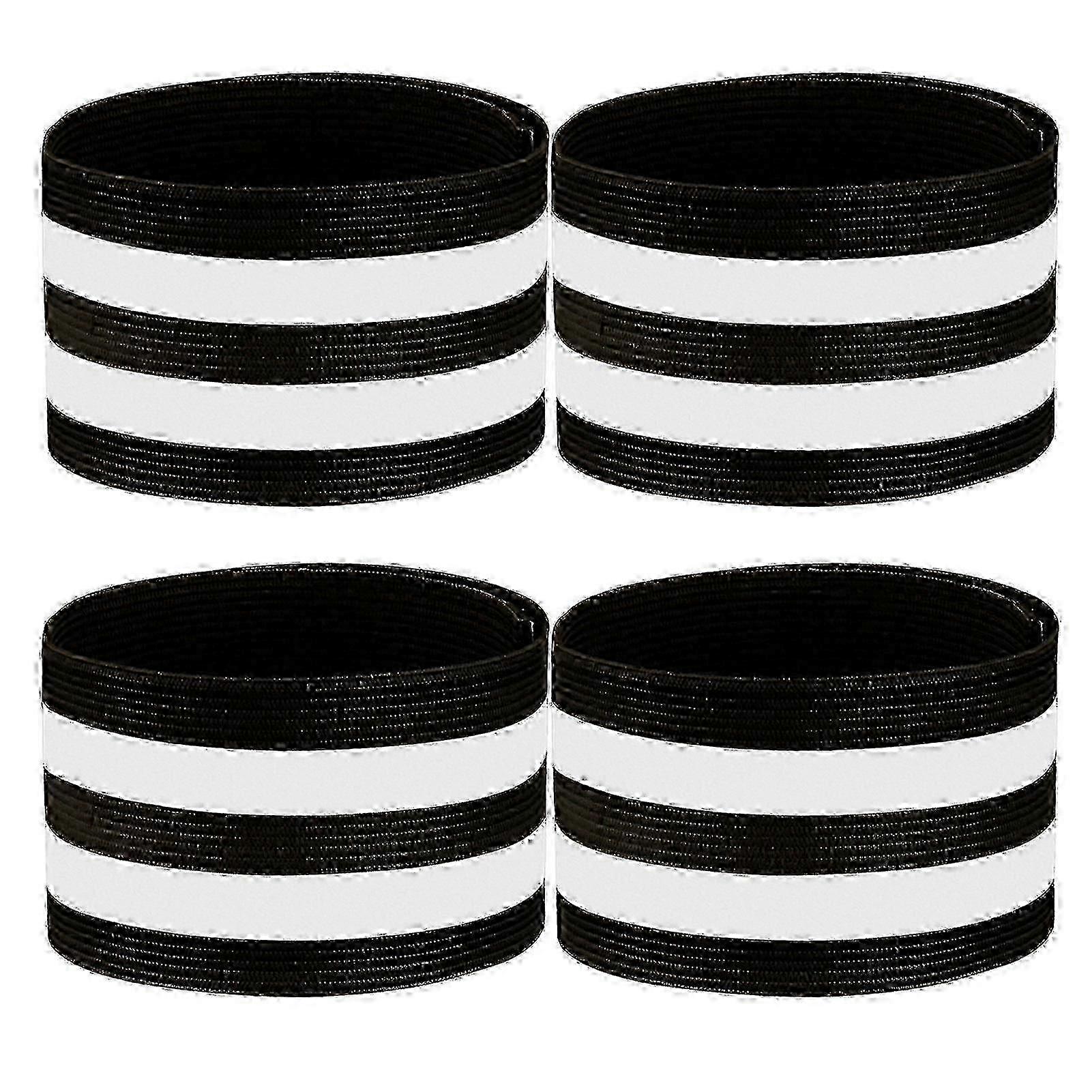 4Pcs High Elastic Reflective Bands High Visibility Adjustable Faste...