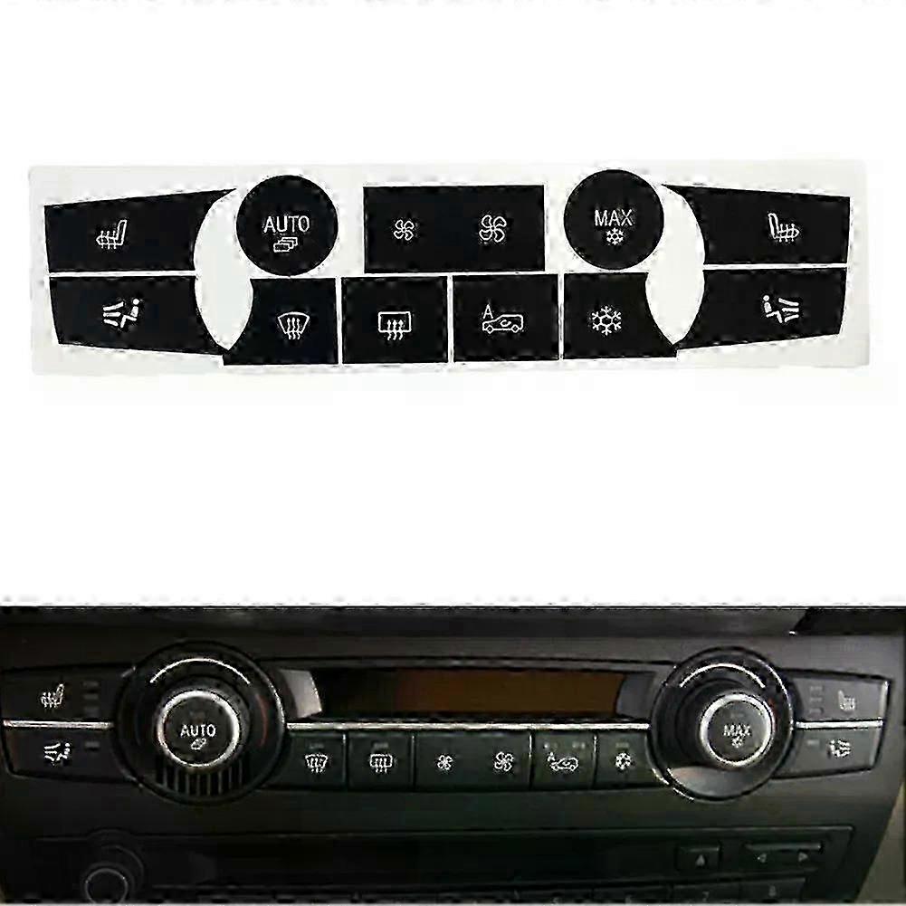 1Set AC Control Button Knob Sticker Climate Control Repair Decal Ki...