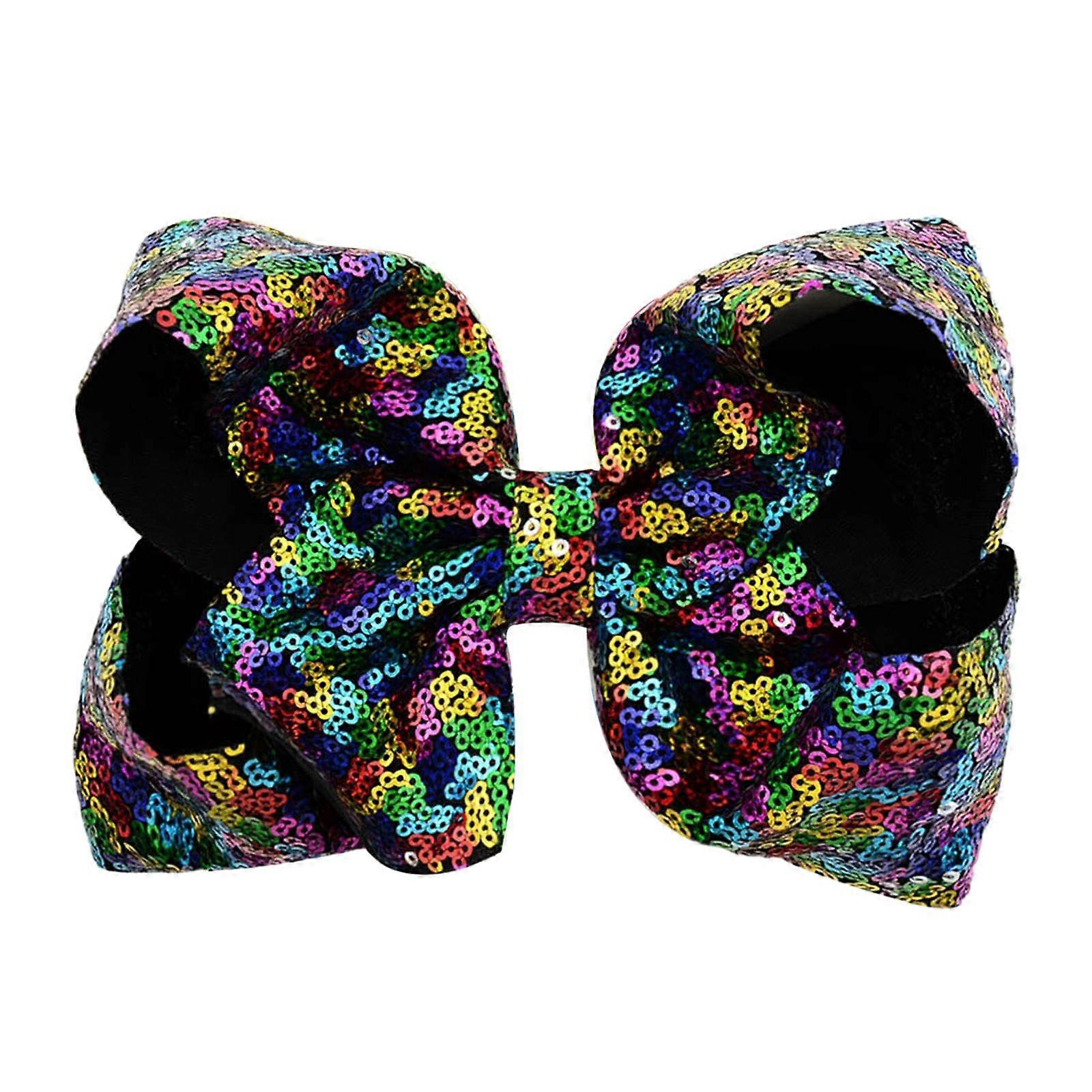 Bow Hair Clip, Black Rainbow Bowknot Hair Barrettes for Children, Party Accessories, Christmas Headdress Hairpin