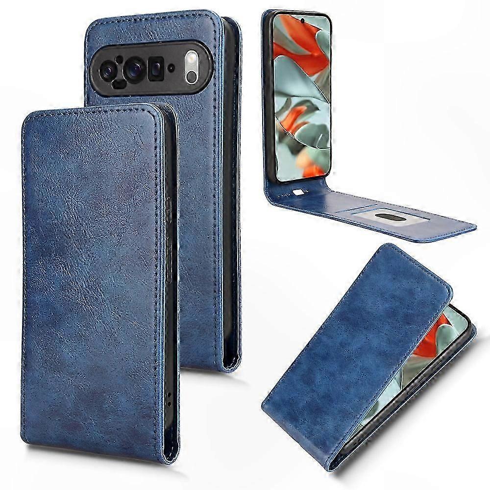Leather Magnetic Flip Case with Vertical Design for Phone Protection