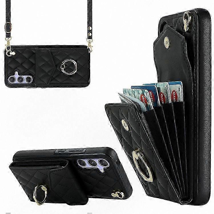 RFID Blocking Phone Case with Stand Function and Card Slot for Galaxy A54 5G-Compatible Models