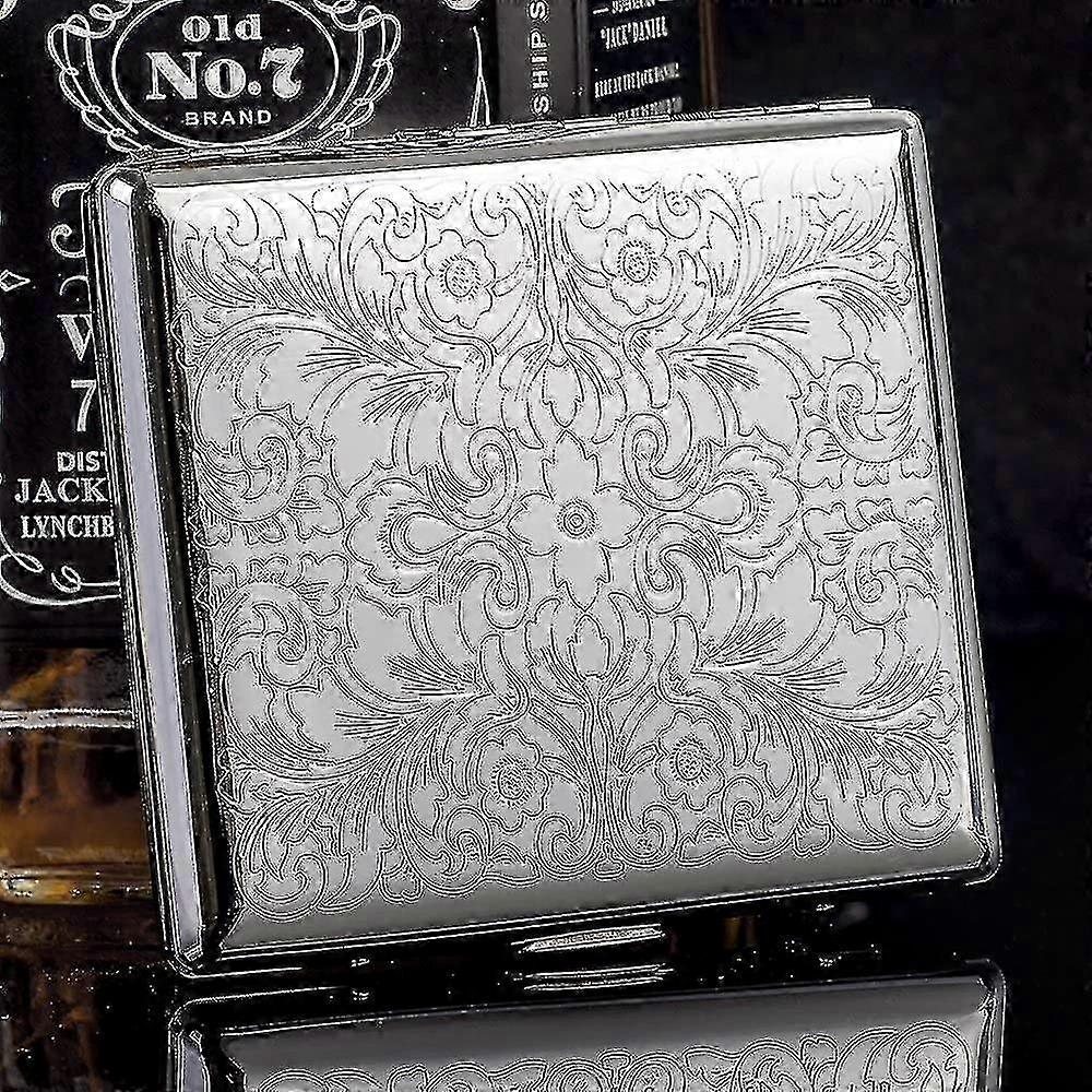 Stainless Steel Cigarette Case with Elegant Design