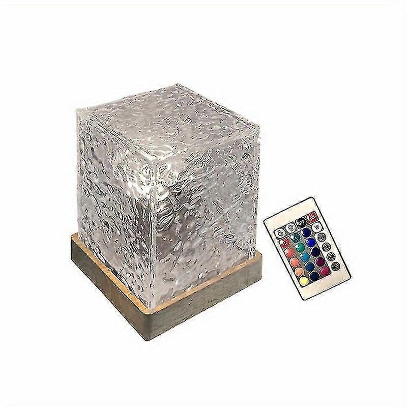 Creative Night Light with Rotating Water Waves