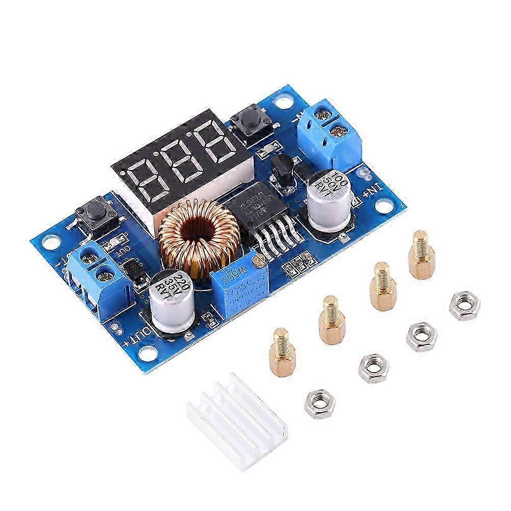 High quality 5A high power 75W DC-DC adjustable step-down module with voltmeter
