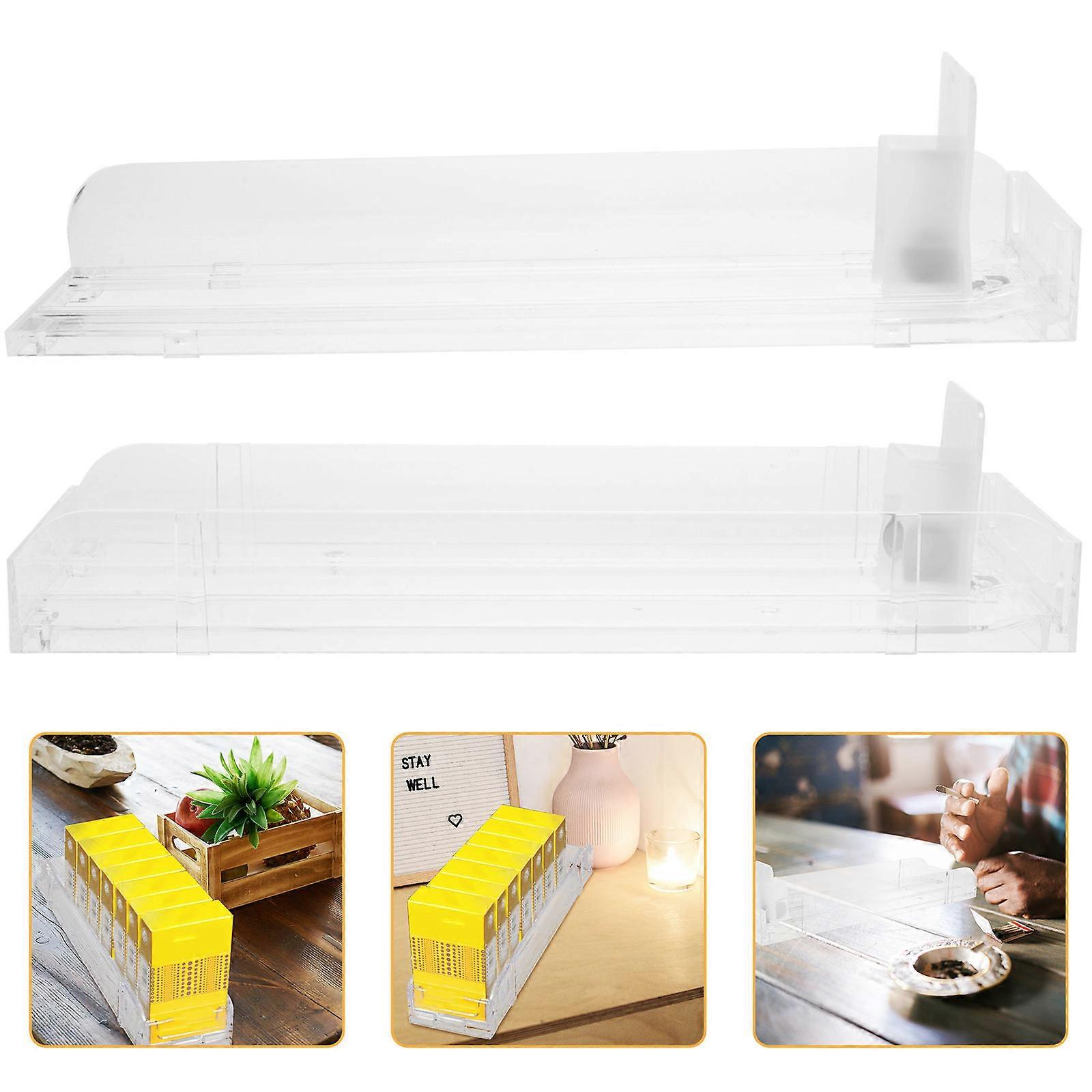 Dispenser Rack Automatic Display Pusher for Storage 2Pcs