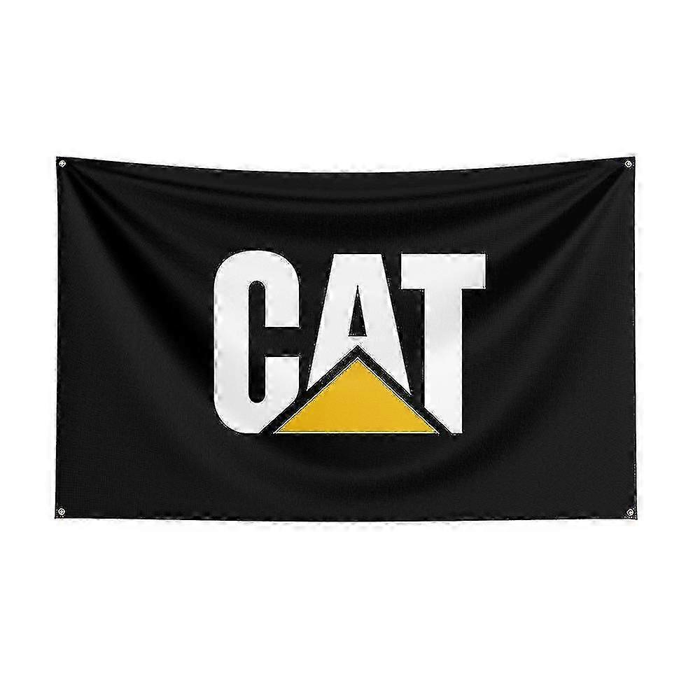 Born Pretty 3x5 Caterpillars Flag Polyester Printed Excavator Banner For Decor