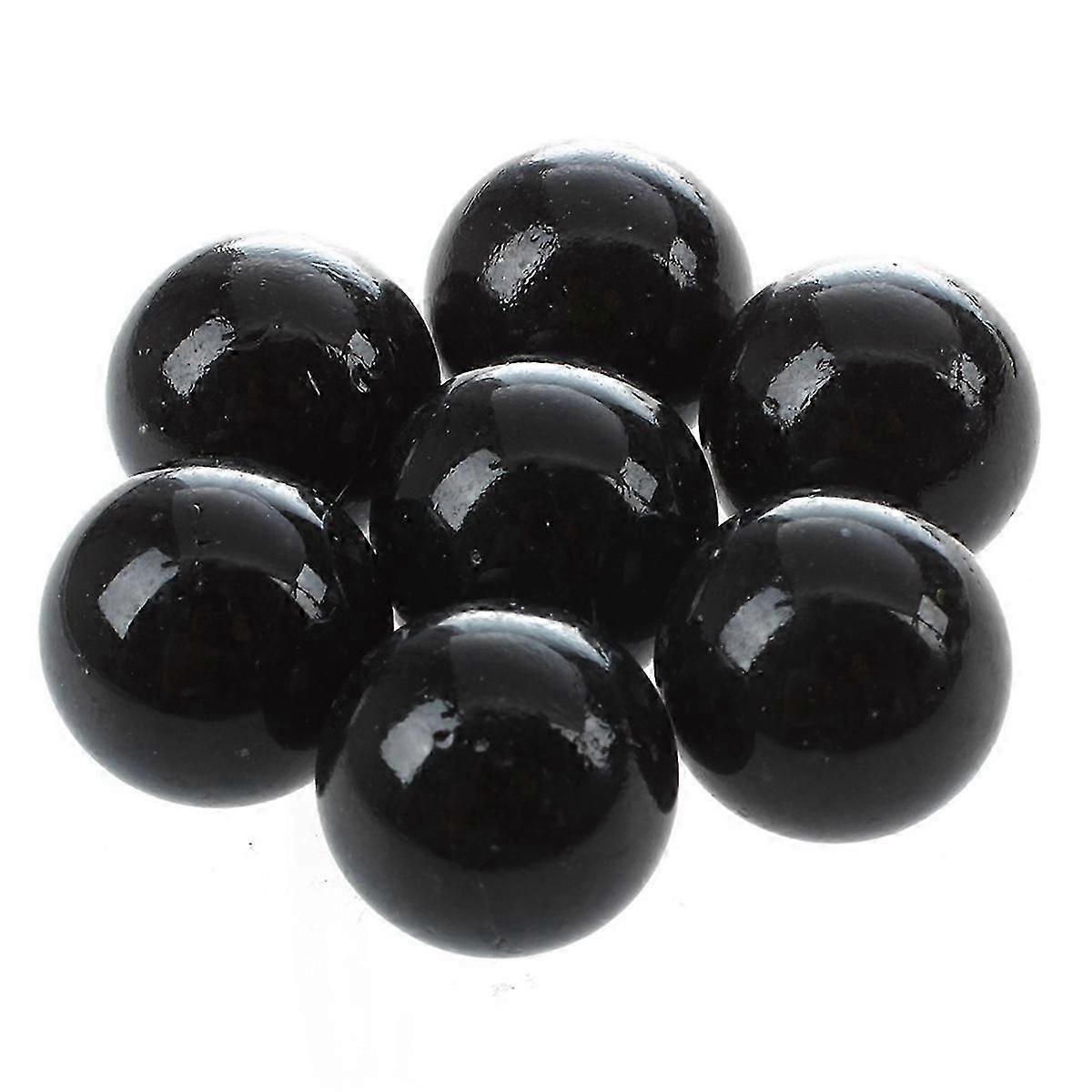 80個のビー玉16mmガラスビー玉ニッカーガラスボールデコレーションカラーナゲットおもちゃブラック