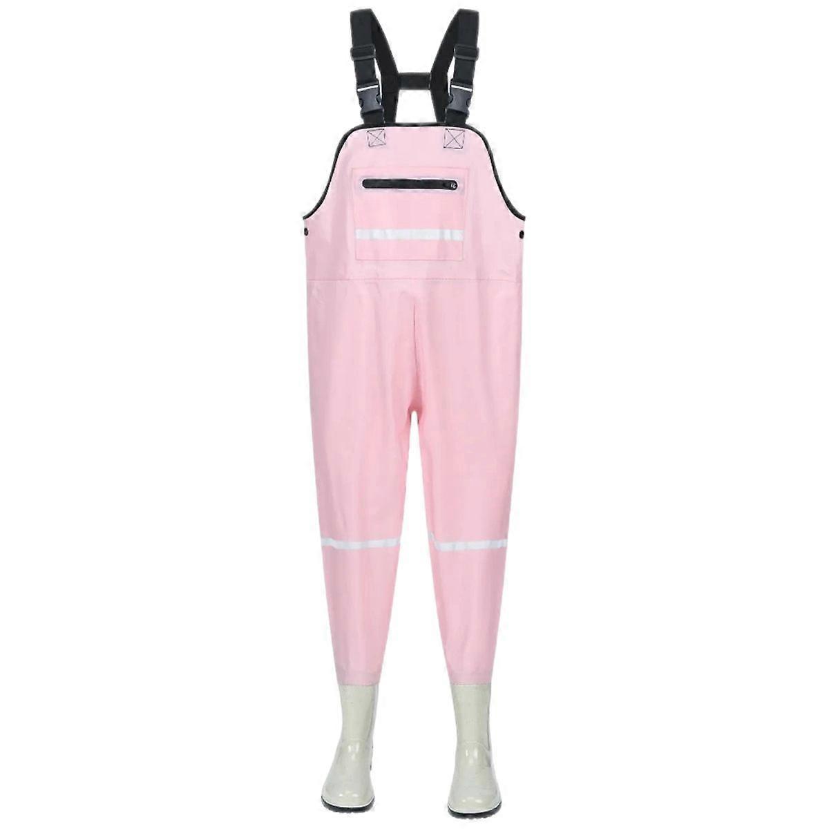Waders til børn, brystwaders til børn, waders, fiskebukser til børn med brystlomme og justerbar rem.