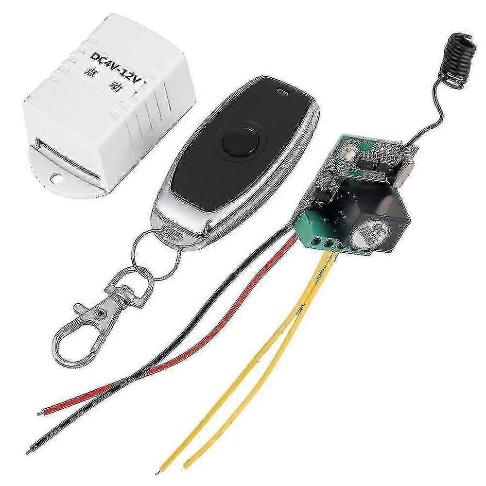 Dc 4v 5v 6v 7.4v 9v 12v Wireless Relay Remote Control One Key Switch Receiver Transmitter