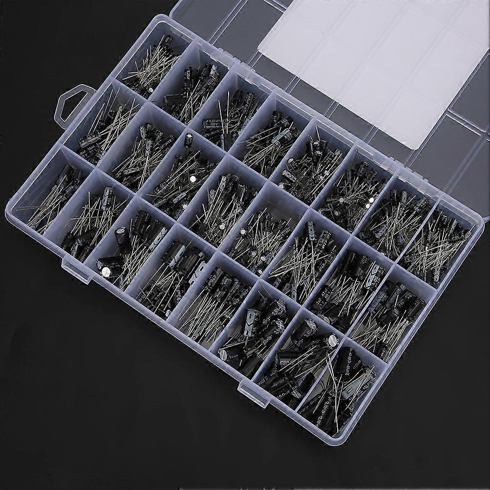 545Pcs 24 Models Aluminum Electrolytic Capacitors Kit 0.1uF-1000uF