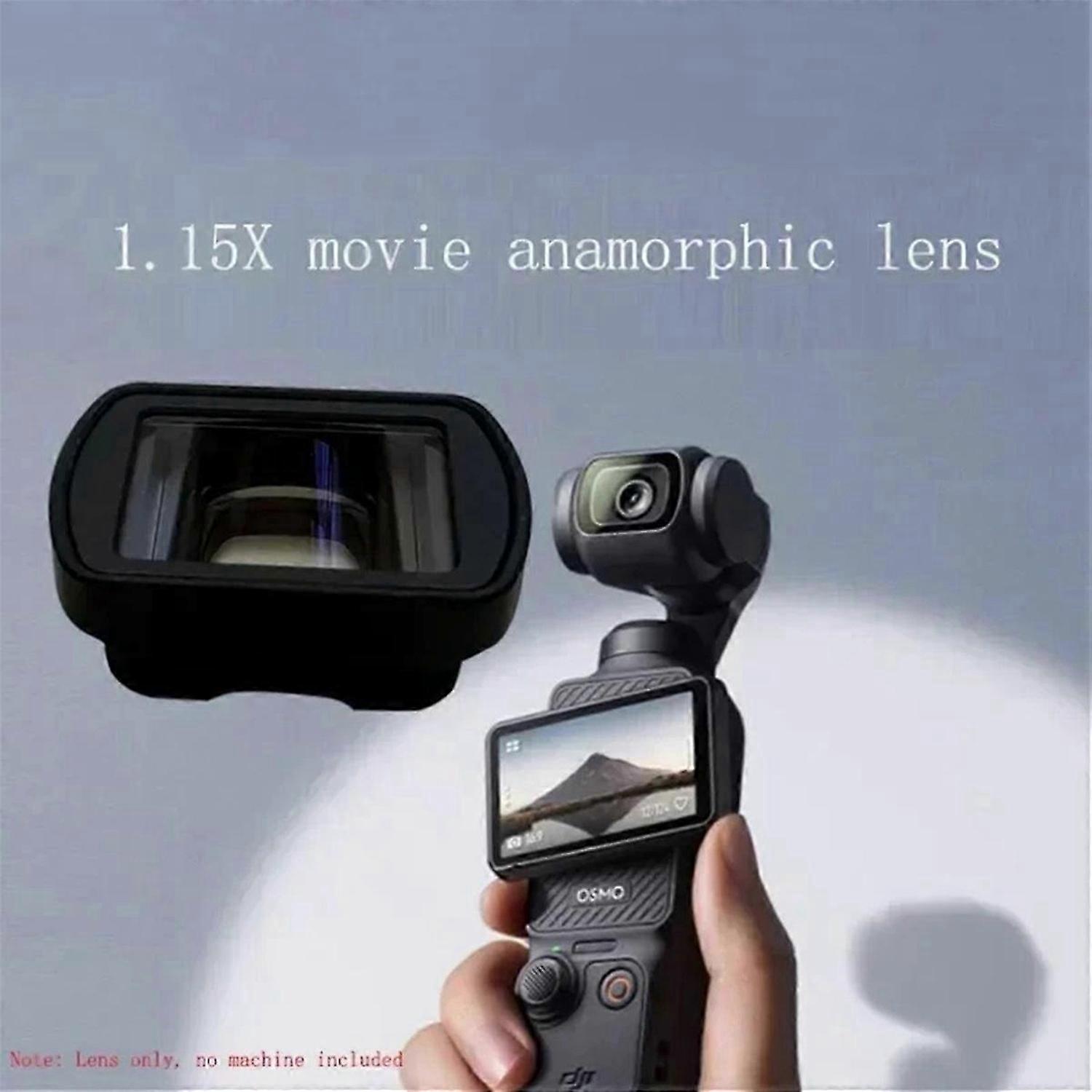 1.15X Anamorphic Lens Filmmaking Camera Lens Video Widescreen Movie Lens for 3