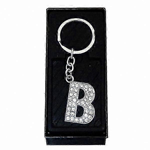 Customizable Key Ring with Letter B Design