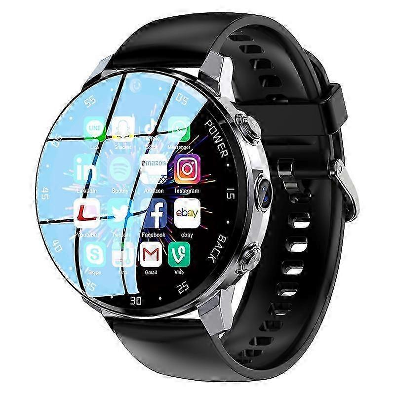 Montre intelligente A3 1,43 pouces 4G Android 8.1 IP67 Reconnaissance faciale étanche GPS