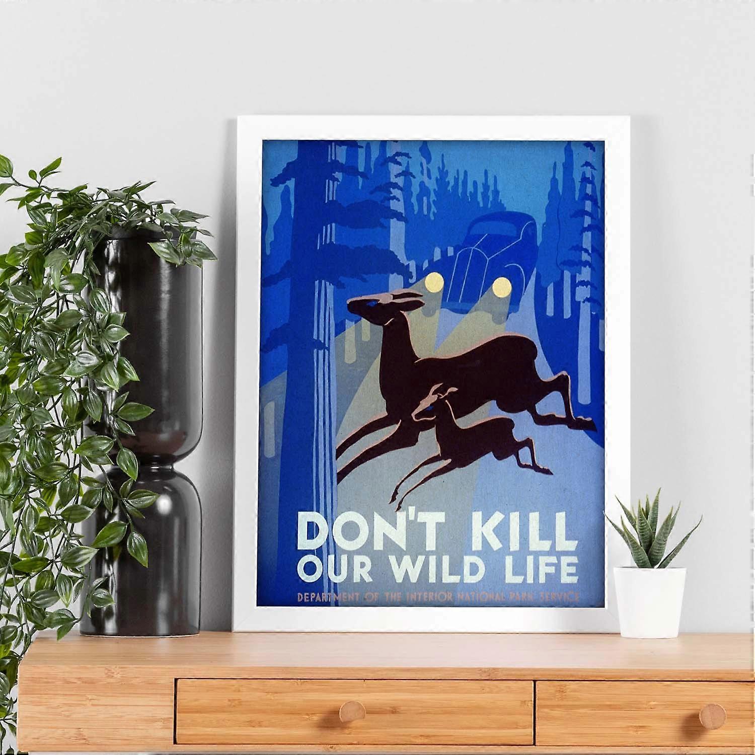 Vintage Poster Protects Wildlife