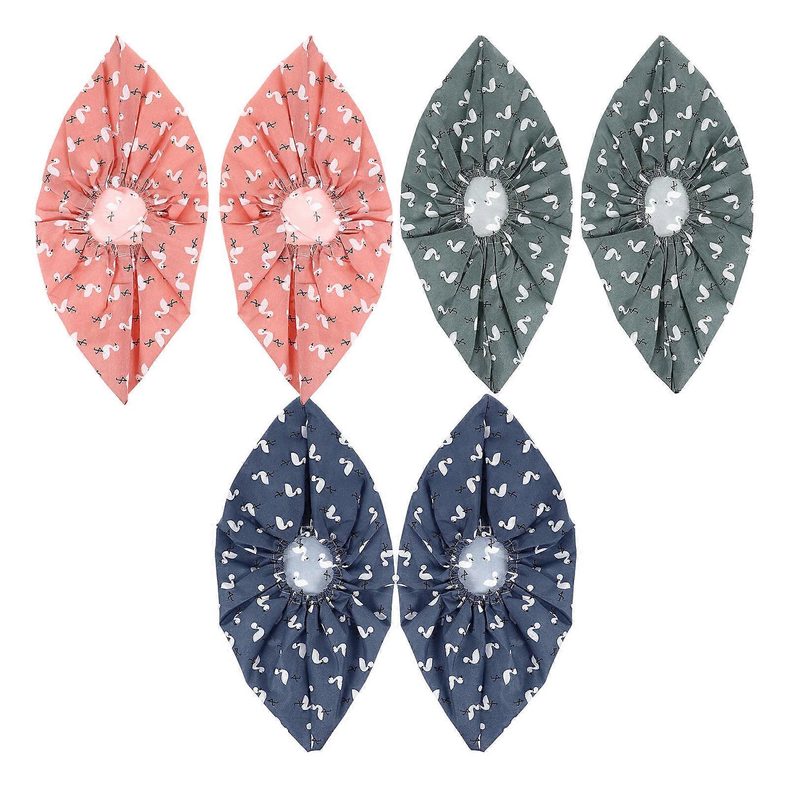 Anti-Skid Shoes Covers for Home Use 3Pairs Washable Linen Covers