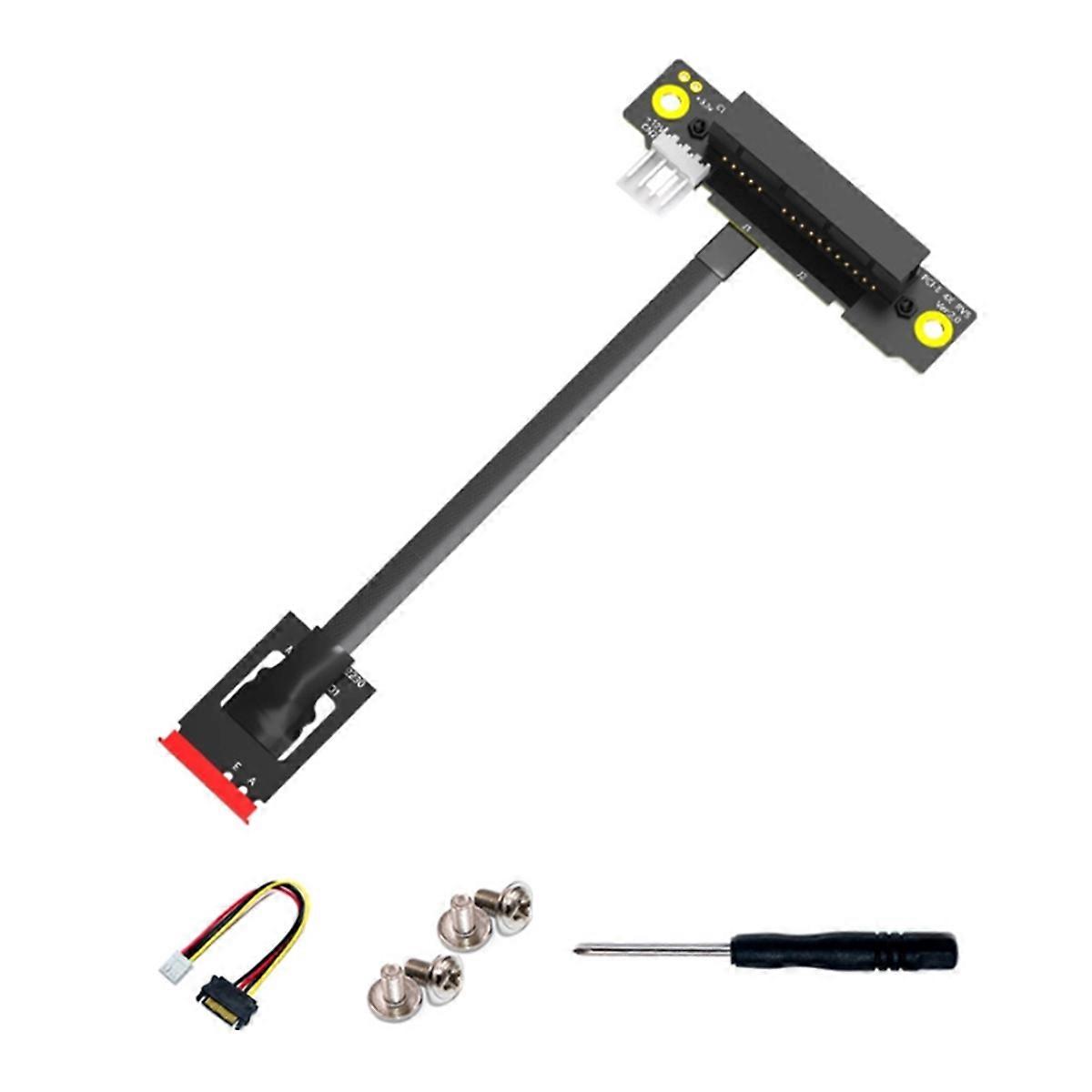 15YA PCI-E 4X to M.2 A+E Key Adapter Cable Extender Risers for Graphics Card Interface Extension Cable 20cm