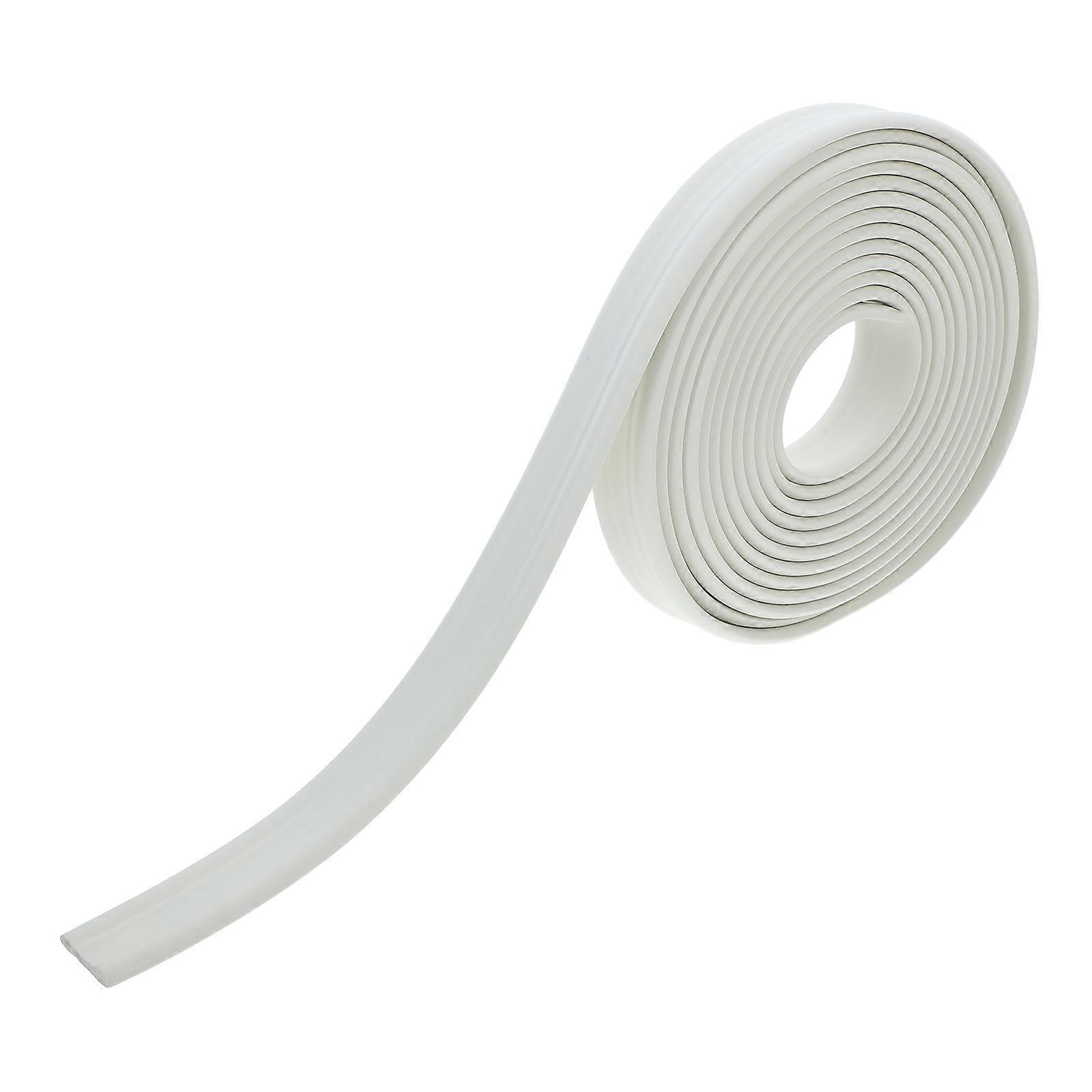 Flexible Quarter Round Wall Molding Trim for Ceiling Floor Door and Window White Nbr Material Protect Walls 1 Roll