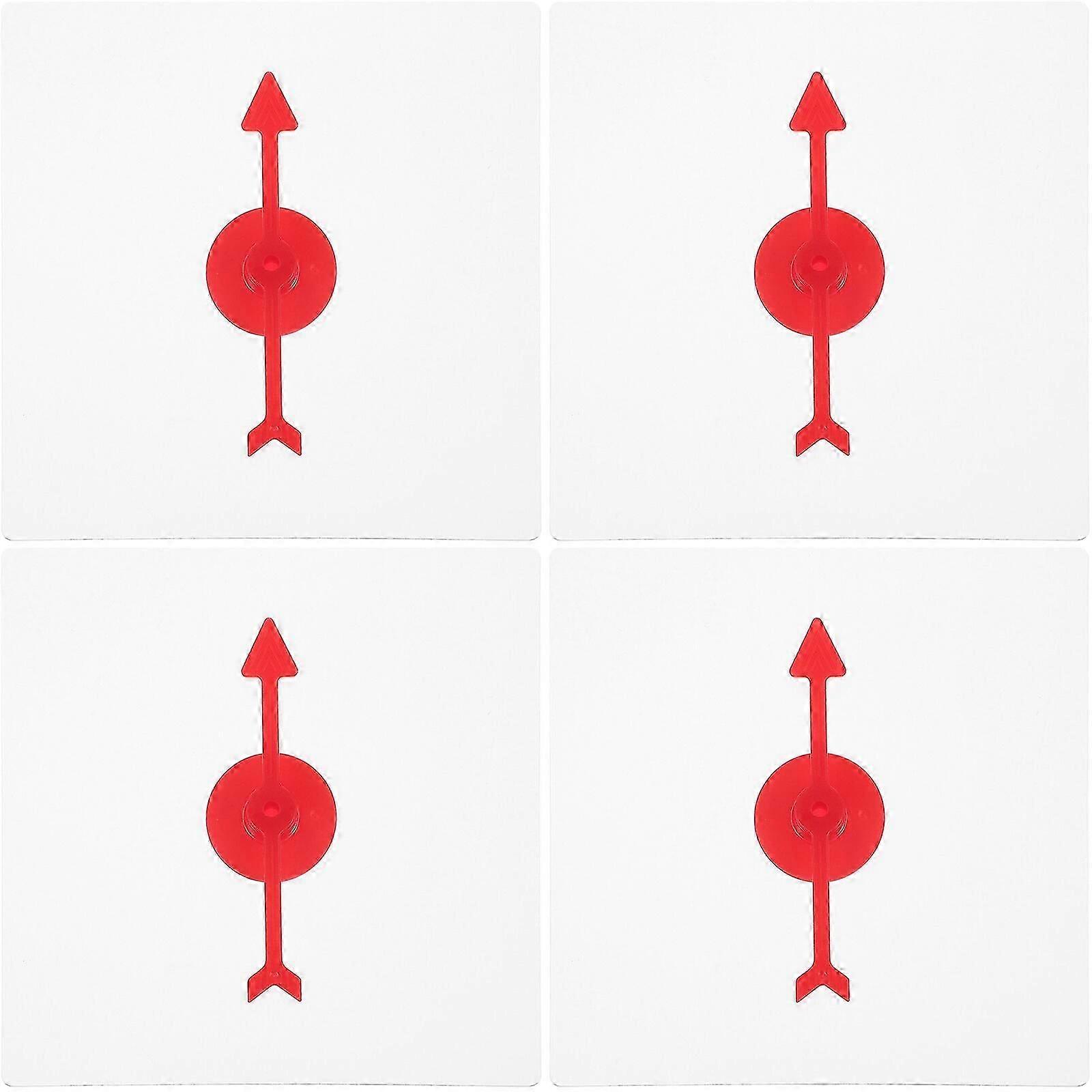 4pcs Transparent Spinners Math Game Spinner with Rotating Arrow for Party Games and Teaching Using