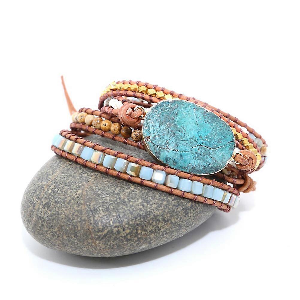 Golden Bohemia Style Beaded Bracelet for Decoration