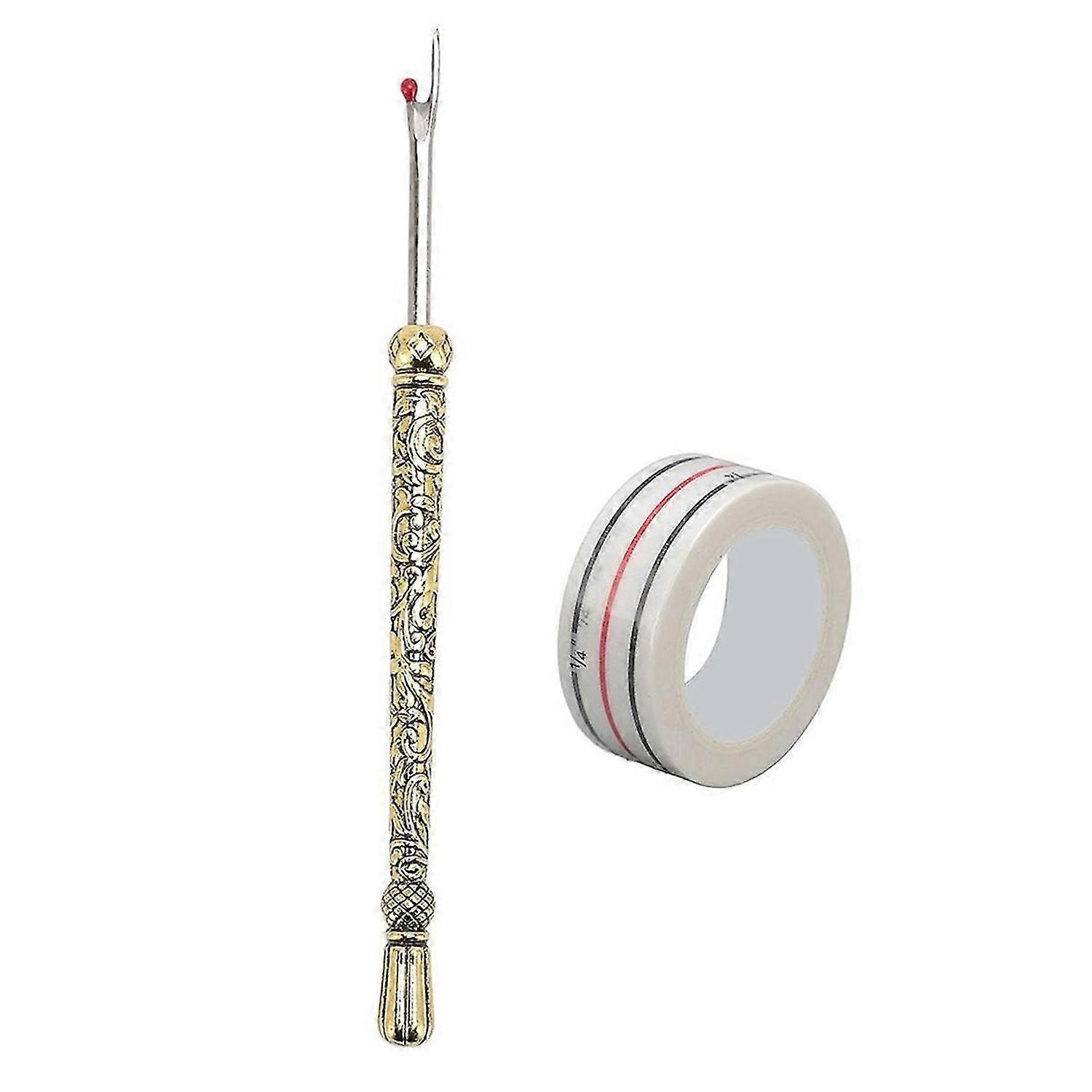 Seam Ripper and Thread Remover Kit,for Crafting, Sewing Gold