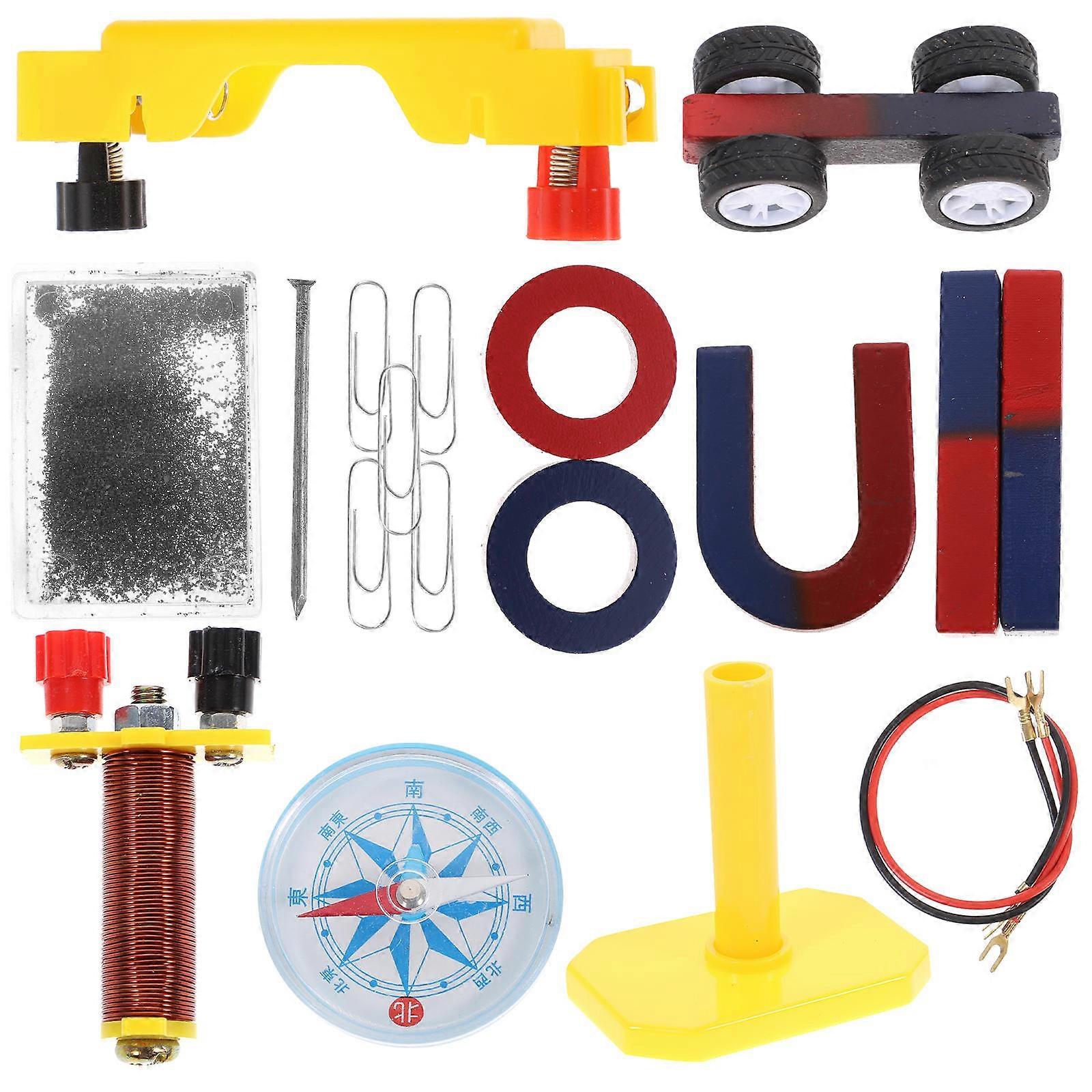 Magnet Kit Horseshoe U-Shaped Bar Ring Type Magnet Teaching Equipment 1Set