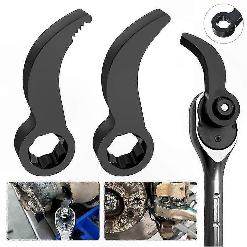 Crowbar Adapter Head Ratcheting Indexing Ultra Compact Pry Bar for Auto Repair