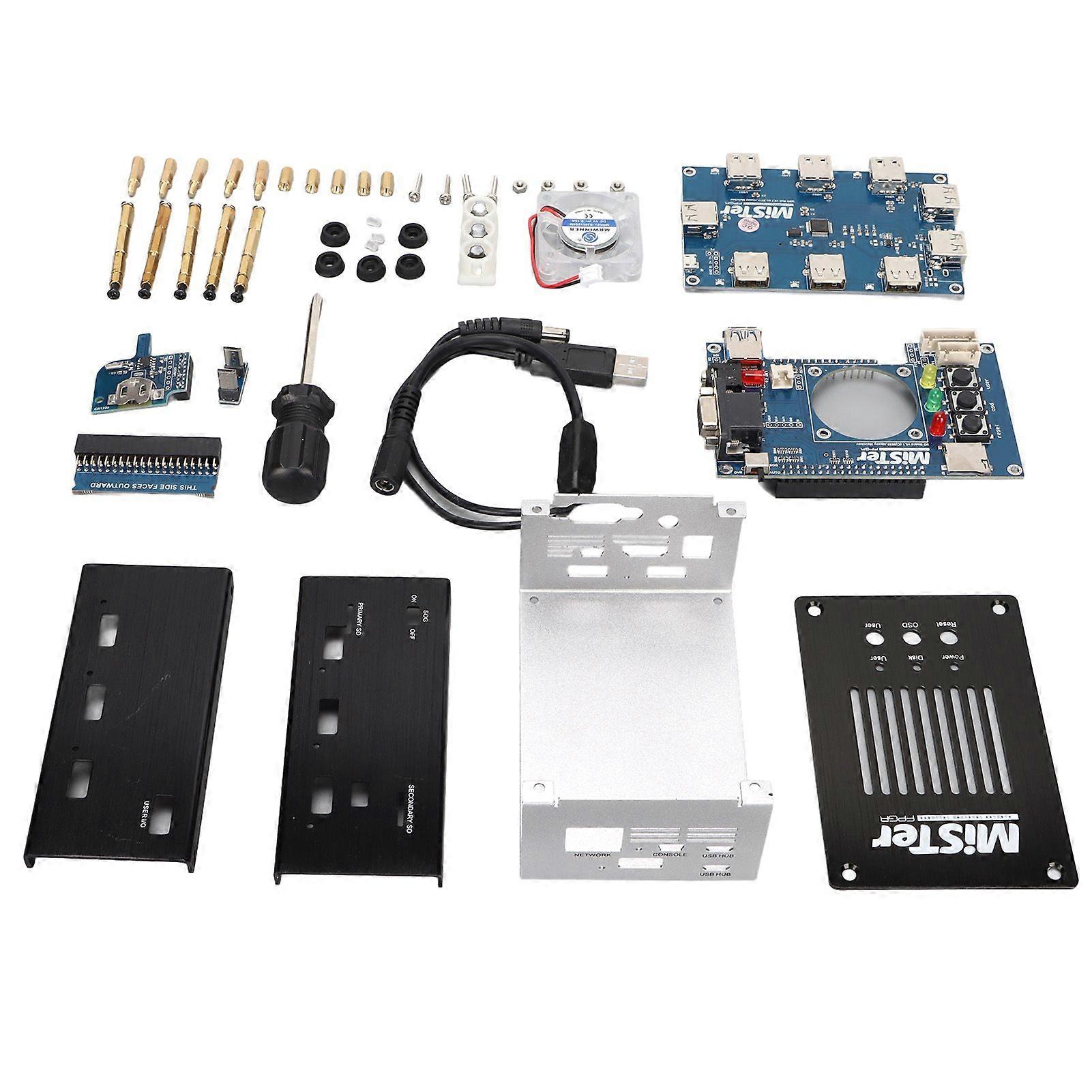 DIY Metal Housing Kit 128mb Stable Durable USB Hub V2.1 IO Board V6.1 Mister FPGA Metal Housing Set