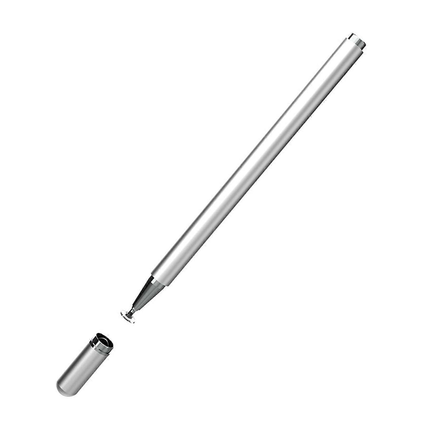 Capacitive Touch Screens Pen For Smartphones Tablets Laptops Smooth Writing Drawing Silver