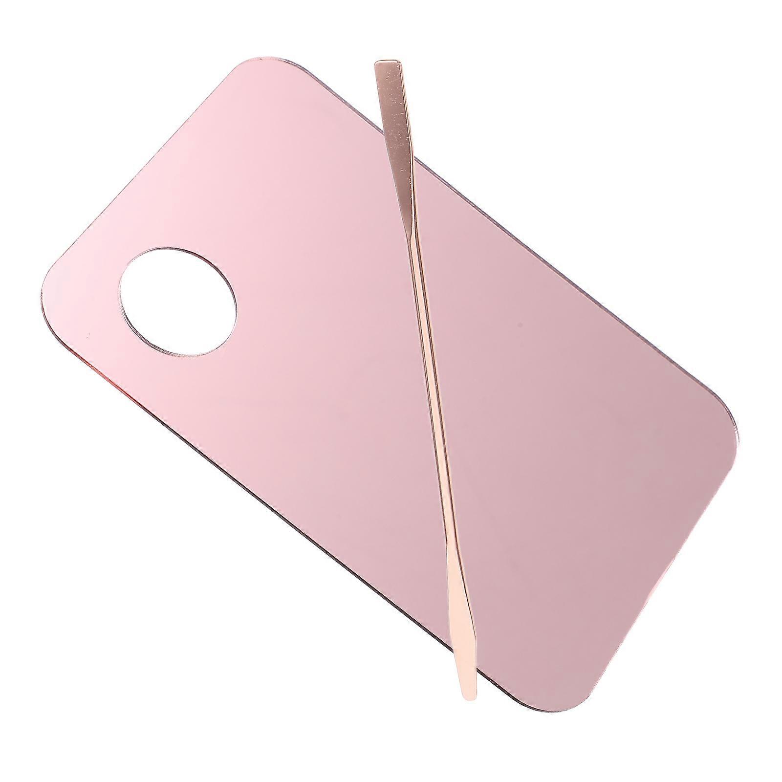 1Set Pink Makeup Palette for Foundation Mixing Cosmetic Tray