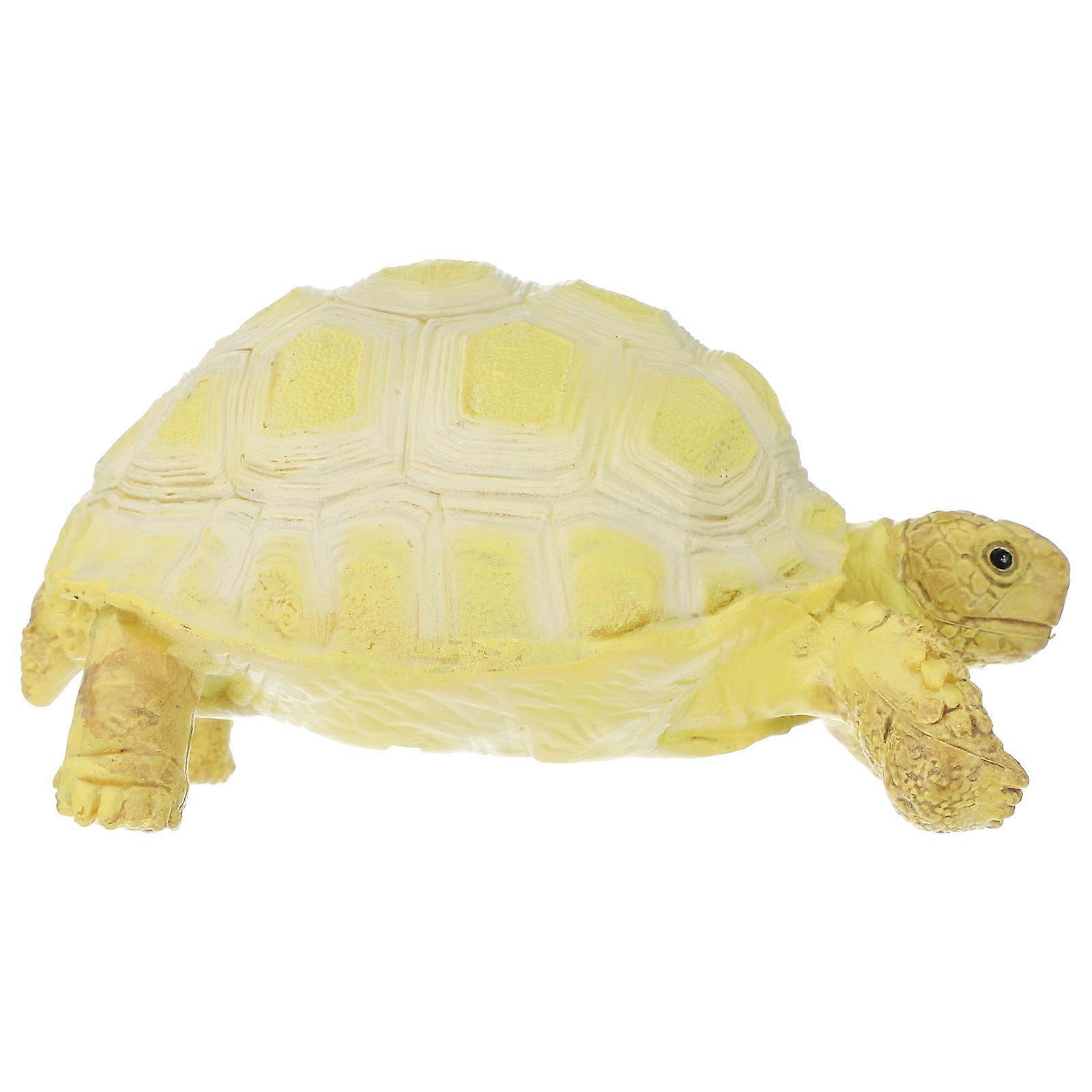 Artificial Turtle Model for Decor Yellow Plastic Turtle Figure