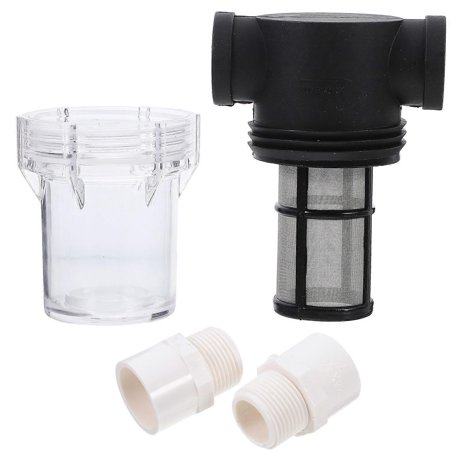 Water Filter System 3Pcs Water Filtration Solution For Household Plumbing 12.30X9.00X6.50CM Easy Installation
