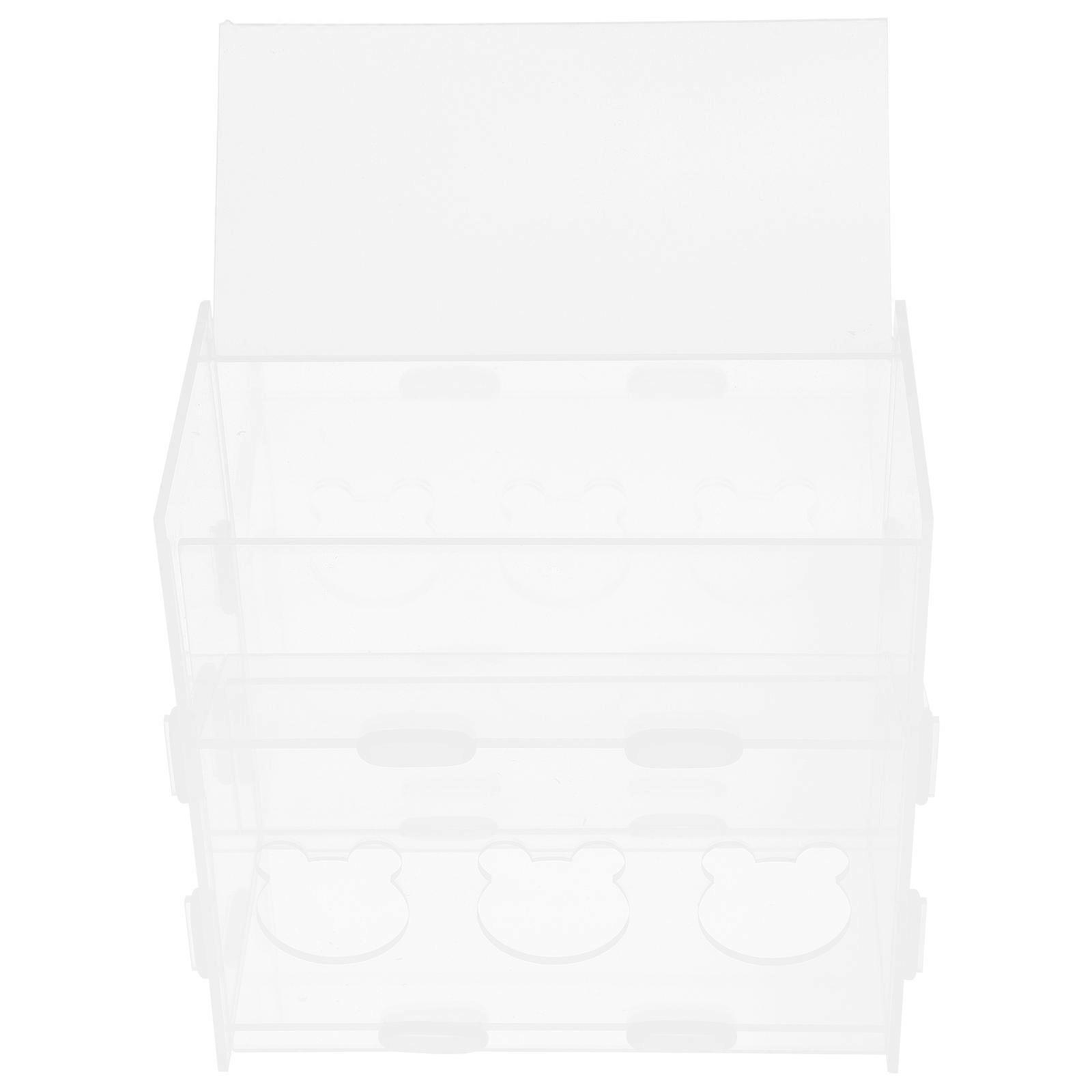 Rutin Chicken Feeding Bowl for Parrot Feeding 5Pcs Acrylic Feeder