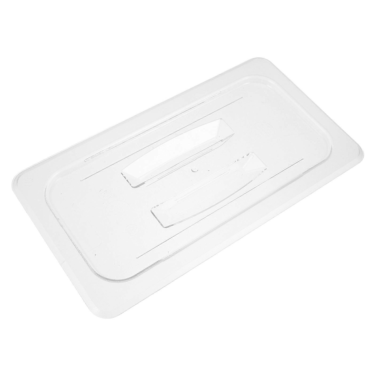 Transparent Food Pan Lids for Buffet Pan Acrylic Lid with Handle 3Pcs
