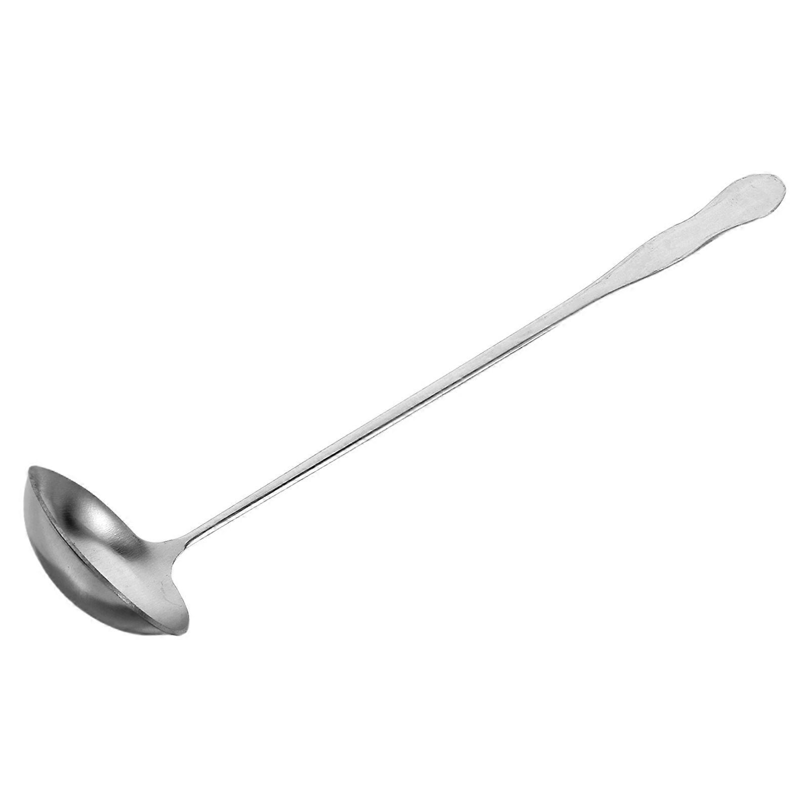 Multi-Function Long Handle Spoon For Hotpot Cooking And Seasoning Control In Modern Silver Design 4Pcs