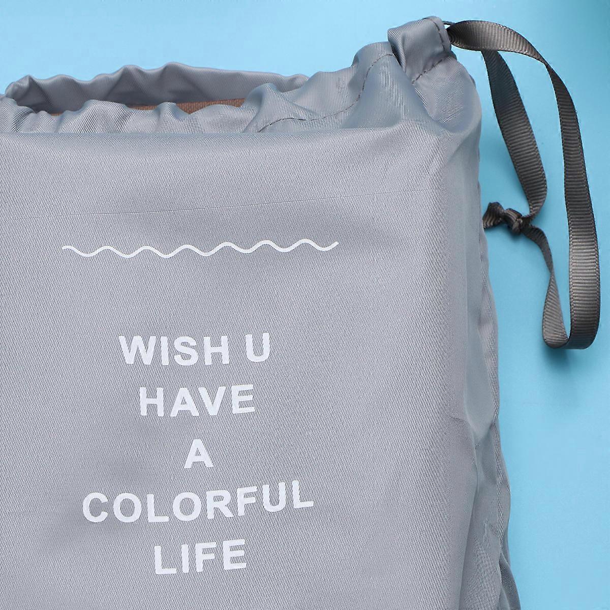 Multi-purpose Travel Clothes Packing Pouch Set 16 Pcs Clothing Sorting Storage Bags Durable Grey Design for Packing
