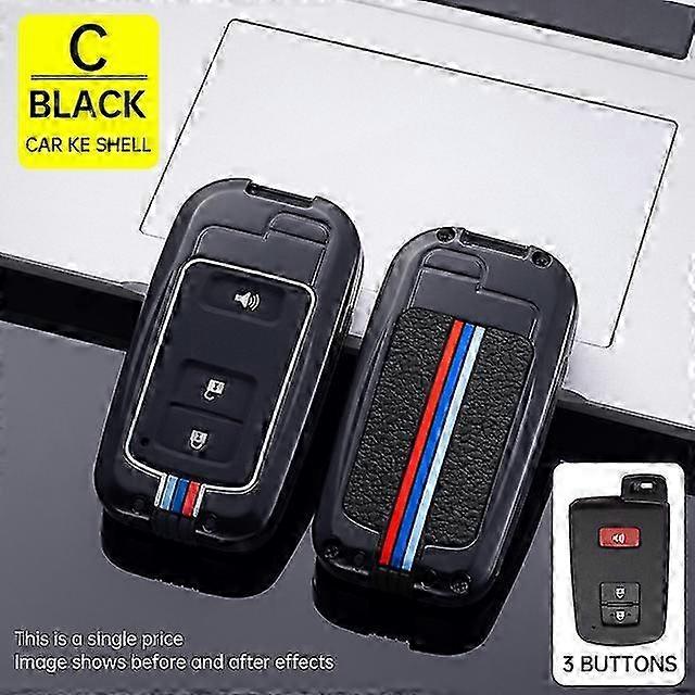 Button Key Fob Shell Cover Case For Toyota Camry Corolla Avalon Rav4 Land Cruiser chr auris Car Remote Key Holder Protector 2025