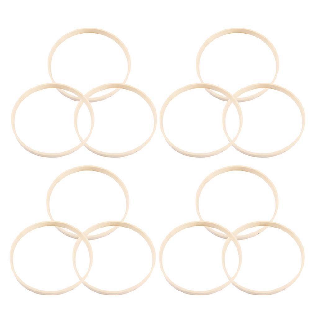 Dreamcatcher Bamboo Round Ring for Macrame DIY Crafts 36Pcs