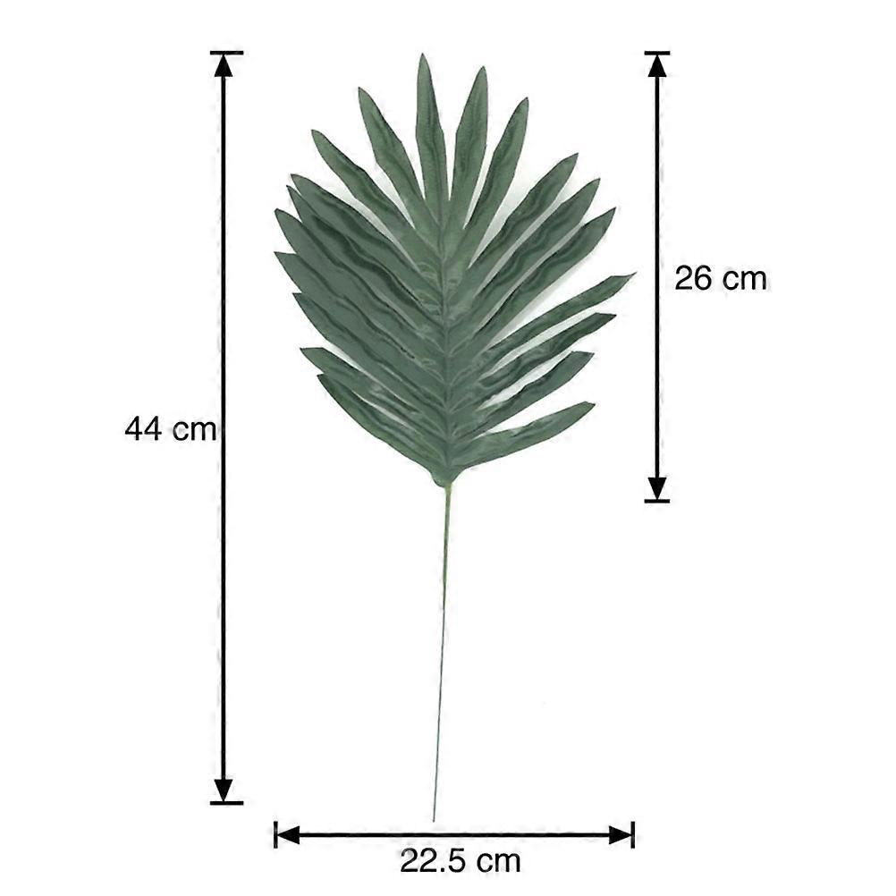 Lifelike Simulation Palm Leaves Decoration Props For Party Office And Home Decoration 10Pcs