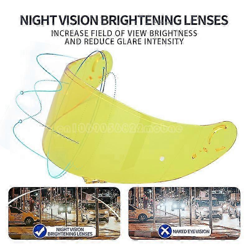 Motorcycle Helmet Visor Lens Plating Lens Case for Shoei GT-Air Gt Air2 Neotec CNS-1 CNS1 TC- 5 TC- 9 Helmet Night Vision Lens 2025