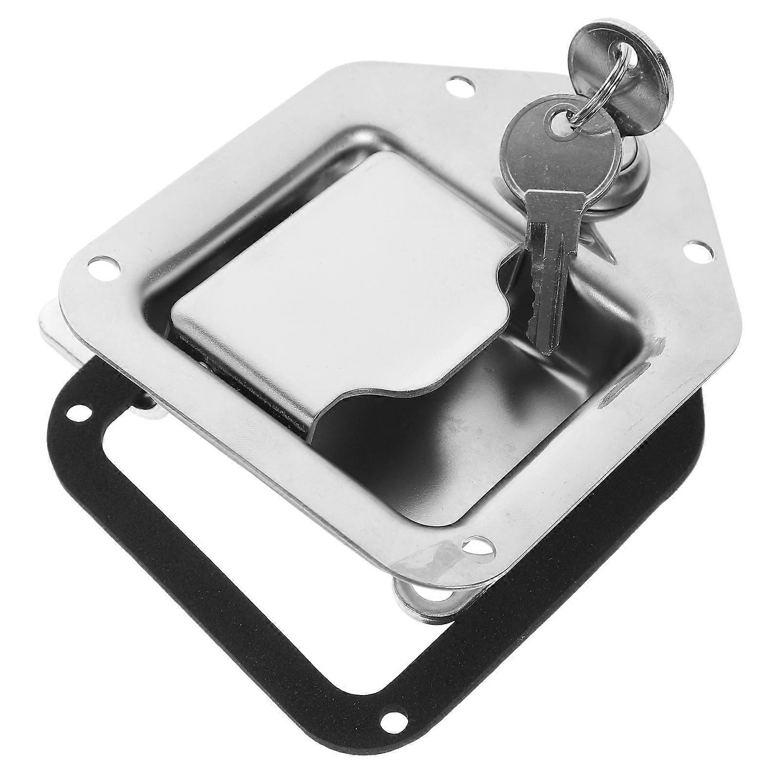 Stainless Steel Box Lock Paddle Lock for Locking Truck Toolbox Handle