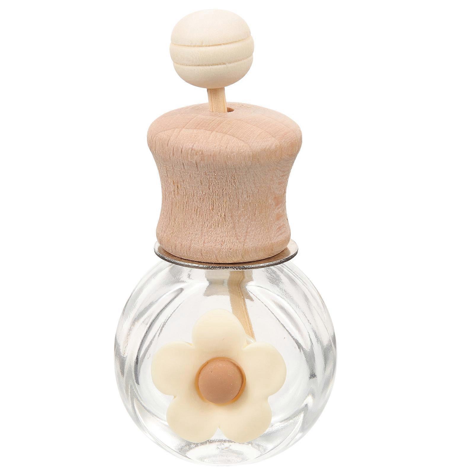 Multi Color Car Scent Diffuser Bottle 2Pcs For Family Friends Stylish Chic Function Air Freshener Glass Wood