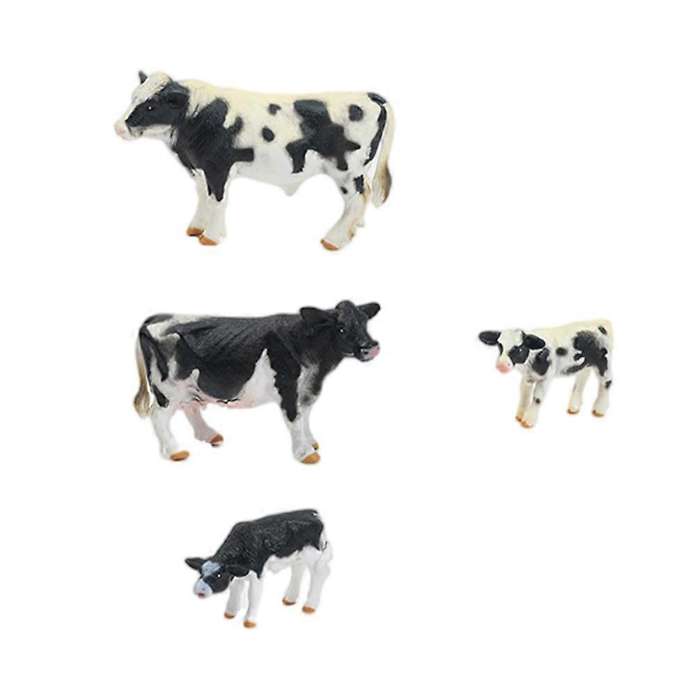 Simulation Cow Models Children Cow Toys for Decoration 2Sets