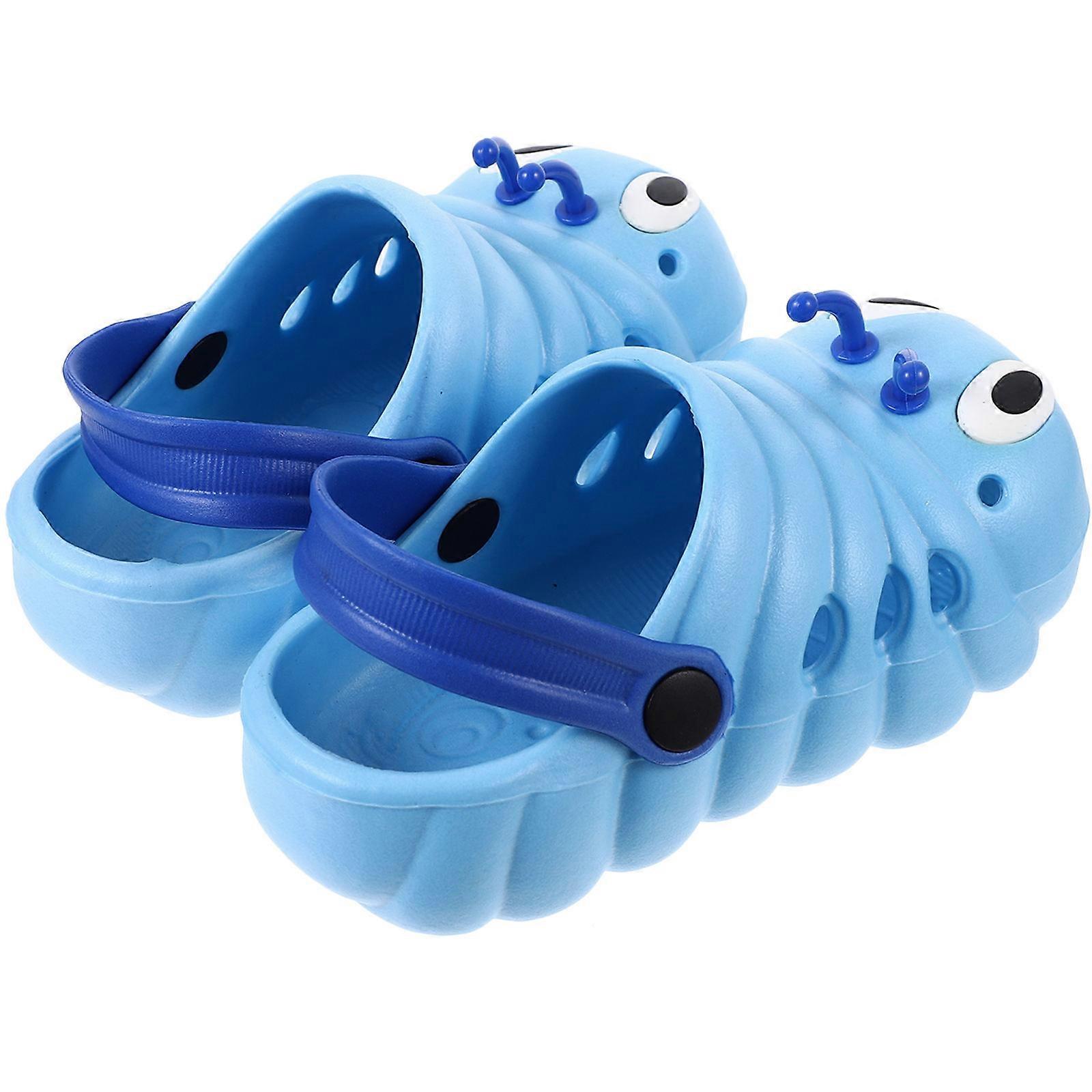 Blue Non-Slip Caterpillar Sandals For Kids Size 26 Ideal For Home School Parties 1 Pair