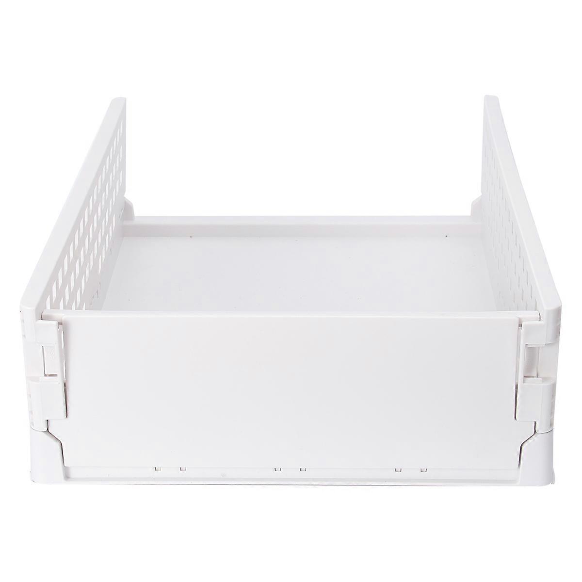 Foldable Storage Rack For Closet Organization In White Color 44X13.5CM Easy Installation 1Pack
